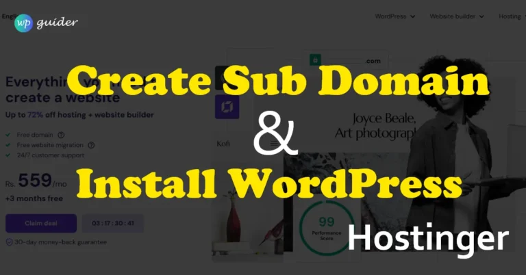 install-wordpress-on-subdomain